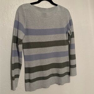 Grey striped sweater